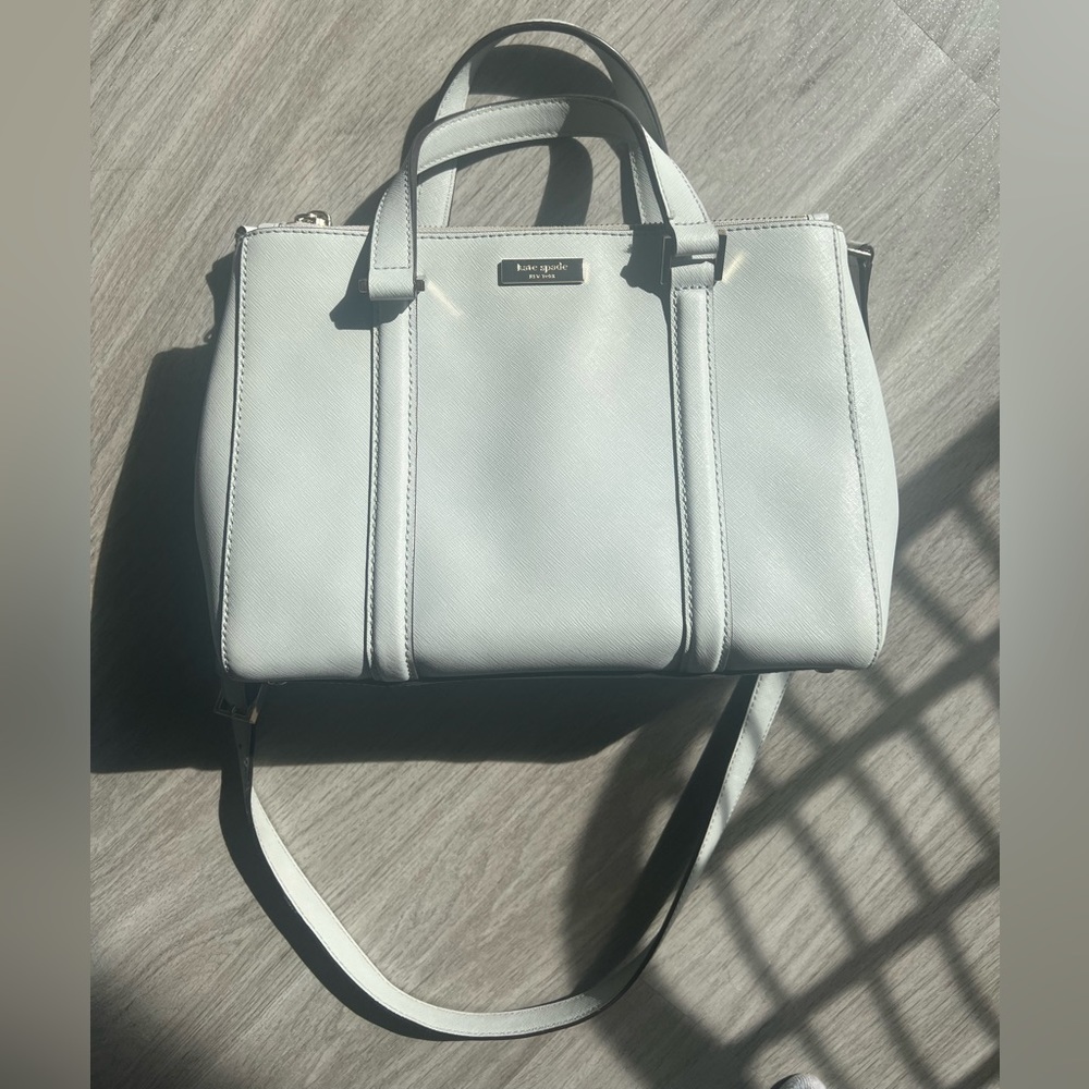 Kate Spade Tote Bag with Removable shoulder strap - light blue/grey